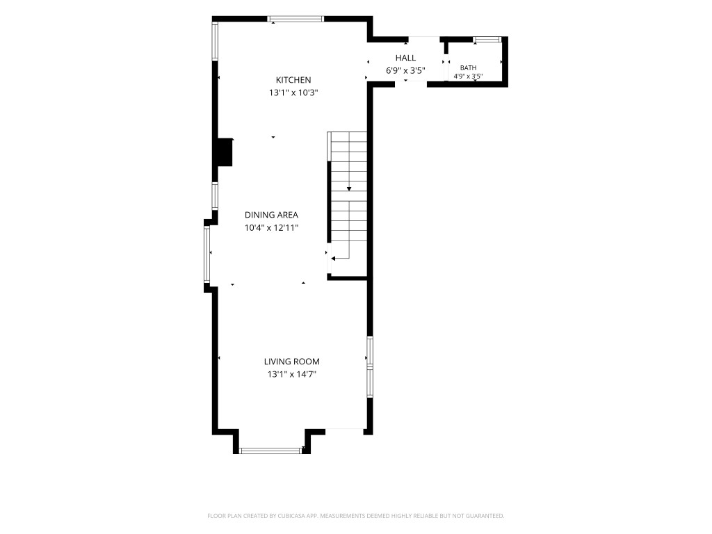 Main level floorplan for the condo for sale at 833 S Coffman St Unit 52 in Longmont, Colorado.